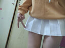 椿奈社原創(chuàng  )高品質(zhì)百褶裙女2024夏春款半身裙高腰a顯瘦JK百搭短裙 白色高端防皺面料4季款（百搭） M 曬單實(shí)拍圖
