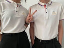 匠企印企業(yè)工作服定制工衣polo短袖t恤刺繡文化衫定做團體服印字印logo 經(jīng)典間色-白色 L 曬單實(shí)拍圖