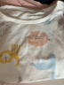 aqpa婴儿内衣套装夏季纯棉睡衣男女宝宝衣服薄款分体短袖 色块动物 110cm 实拍图