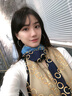 達芬奇密碼真絲絲巾女春秋桑蠶絲紗巾圍巾女披肩女送長輩送女友生日禮物實用 風(fēng)雅圈圈 藍色 曬單實拍圖