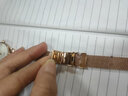 柏尼時(shí)（PARNIS）時(shí)尚女生腕表 優(yōu)雅女士手表 鋼鏈?zhǔn)脚?石英表日暉金 曬單實(shí)拍圖
