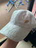 蒙奈特帽子女夏季新款韓版潮流薄款透氣鴨舌帽媽媽?xiě)敉庑蓍e跑步時(shí)尚蕾絲網(wǎng)眼防曬遮陽(yáng)運動(dòng)太陽(yáng)帽顯臉小棒球帽 白色 可調節（54-61CM） 曬單實(shí)拍圖