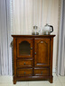 格瀾帝爾（growdear）客廳茶水柜餐廳酒柜多功能家用邊柜復古儲物收納柜實(shí)木餐邊柜櫥柜 胡桃色三門(mén)茶水柜1046*380*900 曬單實(shí)拍圖