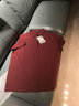 横行道纯色短袖t恤女士2024夏季修身新款韩版纽扣上衣体恤半袖职业装 砖红 3XL 实拍图