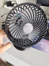 DECOVIEW小風(fēng)扇usb/電風(fēng)扇/小電扇桌面/臺扇辦公宿舍學(xué)生戶(hù)外大風(fēng)力床頭車(chē)載迷你便攜嬰兒車(chē)壁掛夾式充電扇 黑色 USB插電款【三擋調節丨節能低噪】 曬單實(shí)拍圖