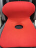 樂(lè )兜坐墊靠墊一體辦公室久坐不累椅子墊護腰小靠背座椅屁股墊小腰靠 【升級加高防滑款】紅色拼深灰 曬單實(shí)拍圖