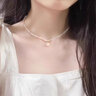 PWL法式雙層疊戴施家珍珠項(xiàng)鏈女小眾設(shè)計(jì)感2025新款鎖骨鏈毛衣鏈頸鏈 雙層施家珍珠項(xiàng)鏈 曬單實(shí)拍圖