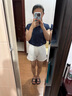 燕潯套裝女2025夏季新款時尚女裝高級感襯衫短褲通勤職業(yè)兩件套裝女夏 套裝 L 建議110-125斤 曬單實拍圖