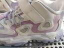 特步（XTEP）兒童童鞋女童格利特星閃質(zhì)感老爹風(fēng)格休閑鞋 新白色/香芋紫 34碼 曬單實(shí)拍圖