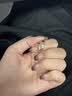 中國黃金（CHINA GOLD）S925銀戒指交叉鉆石情侶戒指男女一對戒活口情人節(jié)生日禮物送愛人 交叉鉆石對戒 曬單實拍圖