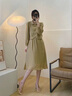 AEMAPE氣質(zhì)新款連衣裙女2025夏季時(shí)尚女裝簡(jiǎn)約中長(cháng)款百搭顯瘦襯衫裙子女 卡其色 L 建議100-115斤 曬單實(shí)拍圖