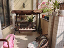 御藤美家（ROYAL RATTAN）戶外秋千吊椅庭院花園家具吊床編藤搖椅室外陽臺秋千室內(nèi)吊籃吊椅 1號冰咖啡秋千 曬單實(shí)拍圖