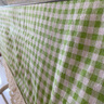 茵思宛（YINSIWAN） 桌布布藝棉麻田園風(fēng)格餐桌布小清新簡(jiǎn)約長(cháng)方形亞麻臺布茶幾布蓋巾 （棉麻）格子綠 120*160cm（常用茶幾） 曬單實(shí)拍圖