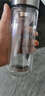 希諾（HEENOOR）玻璃杯雙層隔熱水杯帶蓋透明杯子男士泡茶杯 6710本色285ML 曬單實(shí)拍圖