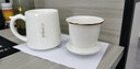 君肴茶水分離杯子羊脂玉茶杯男生泡茶瓷水杯白瓷辦公杯陶瓷泡茶杯帶蓋 上善若水-白玉瓷杯-帶過濾 曬單實(shí)拍圖
