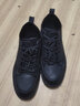 【可選加絨】秋冬季鞋子男板鞋中幫純黑色男士工作商務(wù)休閑皮鞋透氣百搭男鞋加絨保暖棉線(xiàn) 黑色【四季款2079】 44 曬單實(shí)拍圖