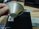 茂林銀樓玉把銀茶漏銀茶濾 足銀功夫茶具配件手工茶過濾網(wǎng)茶漏斗 錦鯉（大號）銀茶漏+證書禮盒 曬單實拍圖