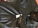 Show Stage真皮皮衣男士頭層軟牛皮韓版立領(lǐng)機車(chē)真皮簡(jiǎn)約休閑夾克外套 黑色夾棉 3XL 曬單實(shí)拍圖