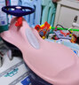 好娃娃（howawa）扭扭車兒童溜溜車1-2-4歲免安裝滑滑車子防側翻自由艦搖擺妞妞車 洛可可粉免安裝牽引繩 曬單實拍圖