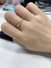 ziz穗穗平安情侶戒指一對七夕情人節(jié)禮物對戒紀念日送女友送老婆愛人 【金色】穗穗平安戒指+真愛花盒 曬單實拍圖