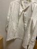 无印良品（MUJI）男式 法兰绒立领衬衫 长袖休闲百搭衬衣男士外套纯棉全棉ACA75C1A 米白色 XS  （160/80A） 实拍图