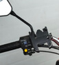 暖之陽(yáng)電動(dòng)車(chē)手機支架摩托車(chē)手機支架導航鋁合金防震電瓶車(chē)用外賣(mài)支架 后視鏡款套裝【黑色】 曬單實(shí)拍圖