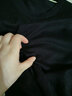 袋鼠羊毛衫男2021春秋冬裝新品純色休閑薄款圓領(lǐng)毛衣男裝可貼身長袖簡約男士套頭針織打底衫 黑色 185/3XL 曬單實拍圖