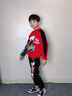 宇龍童話宇龍童話兒童春秋套裝9歲男童秋季帥氣男孩大童國潮衛(wèi)衣兩件套 紅色卡卡西春秋款（衣服+褲子） 140 曬單實拍圖