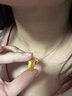 金吾衛999足金糖果吊墜女 黃金細款鎖骨項鏈3D硬金掛墜送女友生日禮物 足金糖果吊墜 配18K金O字鏈 曬單實(shí)拍圖