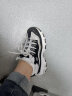 斯凯奇（Skechers）经典熊猫鞋老爹鞋子女黑白色厚底增高休闲运动百搭秋季 11914-白色/黑色/BKW 35 实拍图