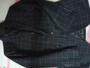 AEMAPE西服男士小西裝韓版修身上衣帥氣休閑格子單西服春秋正裝外套男 622黑色 XL 曬單實(shí)拍圖