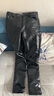 珊詩(shī)麗新款皮褲男修身摩托車(chē)緊身黑色機車(chē)小腳褲春秋加絨厚韓版 修身皮褲加絨加厚款 28（2尺1） 曬單實(shí)拍圖