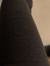 蒙羊王棉褲女100%桑蠶絲填充保暖褲冬季加厚打底褲修身高腰保暖內衣女士 女士黑色-中厚(無(wú)踩腳) XL 曬單實(shí)拍圖