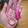 依嵐粉晶如意平安鎖星光粉吊墜轉運掛件生日禮物飾品 曬單實(shí)拍圖
