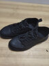 【可選加絨】秋冬季鞋子男板鞋中幫純黑色男士工作商務(wù)休閑皮鞋透氣百搭男鞋加絨保暖棉線(xiàn) 黑色【四季款2079】 44 曬單實(shí)拍圖