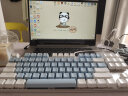 达尔优 EK815机械合金版87白蓝机械键盘电竞游戏键盘有线键盘CF吃鸡LOL男女学生笔记本电脑通用 87键蓝白地中海红轴【多种发光模式】 实拍图