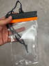 迪卡儂手機防水袋可觸屏游泳防水套度假隔離透明防塵包OVKW 橘色2個 曬單實拍圖