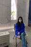 TAGD中國 日系復古氣質風街頭潮針織衫男女秋冬百搭寬松毛衣男女同款 藍色（款式偏寬松） M（建議身高155-165） 曬單實拍圖