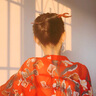 卡瑪倫品牌小葉紫檀發(fā)簪女古風百搭丸子頭木簪子現(xiàn)代簡約盤發(fā)漢服頭飾旗袍發(fā)飾送女友送老婆圣誕節(jié)禮物可刻字 鳳翎發(fā)簪（小葉紫檀）+可刻字 曬單實拍圖