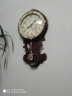 凯恩斯（KAIENSI） 挂钟客厅钟表欧式复古时钟摇摆石英钟表电波创意木质挂表家用 1340D-水仙花-霸.王扫秒机芯 12英寸 实拍图