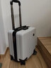 20×30×40春秋航空登機箱飛行員行李箱14英寸密碼鎖出差小型拉桿箱 白色 三節拉桿20*30*40春秋包登機箱 曬單實(shí)拍圖