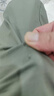 吉普（JEEP）輕奢速干純棉褲夏季薄款透氣休閑褲男士寬松直筒接接工裝九分褲 綠色    3308  【無抽繩】 34 曬單實拍圖