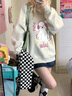 妙奕嘉加絨衛(wèi)衣女潮流秋冬季女士外套衣服女裝女生加厚無帽學(xué)生女款衛(wèi)衣 聽音樂貓白白灰色【春秋薄款】 L 【建議105-120斤】 曬單實(shí)拍圖