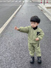 G.DUCKKIDS嬰兒冬裝棉衣套裝加厚男0-2歲兩件套衣服秋冬季外出服 綠色 80cm建議0-1歲 曬單實(shí)拍圖
