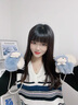 素錦初瀾 手套女秋冬季學(xué)生可愛(ài)卡通毛絨絨加絨加厚冬天手套女生掛脖連指 藍灰色（店長(cháng)推薦） 均碼通用 曬單實(shí)拍圖
