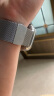 W&P【美国】适用苹果手表表带apple watch ultra2米兰尼斯金属不锈钢表带iwatch S9/8/7/6/5/SEwp 金属磁吸搭扣·太空银【42/44/45/49MM】 实拍图
