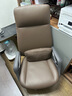 寧邱絡(luò )閣（NICHLORT）意式輕奢真皮老板辦公椅書(shū)房電腦椅舒適大班椅總裁轉椅可躺 進(jìn)口牛皮老板椅 深咖色+碳灰色 曬單實(shí)拍圖