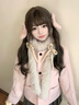 Jret法式小香風(fēng)短款毛呢外套女2025春秋新款寬松百搭高級感粉色氣質(zhì)上 粉紅色 單層 M 曬單實拍圖