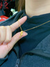 中國黃金（CHINA GOLD）黃金項鏈女足金雙魚共舞項鏈鎖骨鏈七夕情人節(jié)禮物送女友老婆 雙魚共舞項鏈約3.9g*品牌禮盒 曬單實拍圖