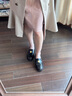 康莉平底樂福鞋女秋季新款英倫圓頭時(shí)尚休閑金屬扣通勤一腳蹬單鞋 咖啡色 37 曬單實(shí)拍圖